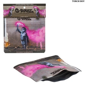 G-ROLLZ | Banksy's  3.5 x 3in Smell Proof Bag - 25 Bags/10pcs in Display - [BG4025]